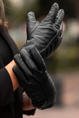 black gloves: the perfect combination for any style.
