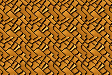 seamless background metal gold pattern, AI Generative