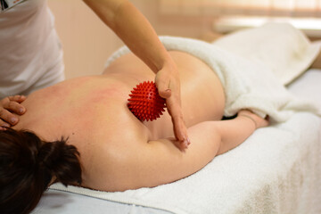 person receiving massage