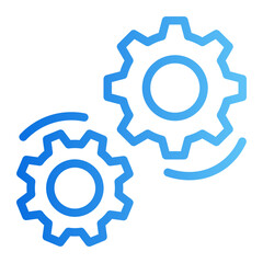 cogwheel gradient icon