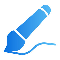 paint brush gradient icon