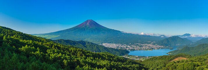 西川林道より富士を望む