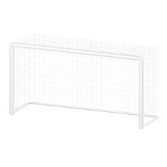 Obraz premium Goalpost 3D Illustration. Goalpost 3D Icon.
