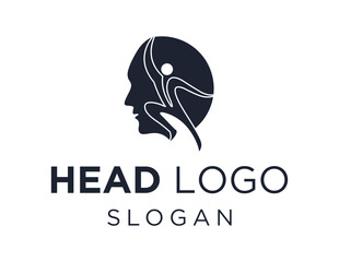 Logo about Head on a white background. created using the CorelDraw application.
