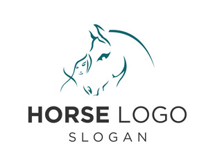 Logo about Horse on a white background. created using the CorelDraw application.
