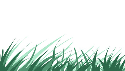 Green grass plant illustration background