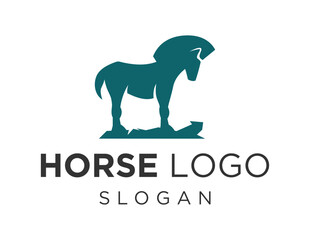 Logo about Horse on a white background. created using the CorelDraw application.