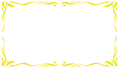 Yellow abstract frame border vintage illustration background. Perfect for website wallpapers, posters, invitation cards, book covers