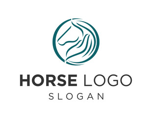 Fototapeta premium Logo about Horse on a white background. created using the CorelDraw application.