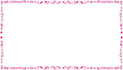 Abstract illustration background with pink border