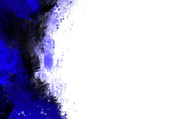 Black and Blue Watercolor modern brush style with colorful texture for your template.