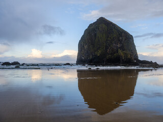 Haystack rock in Cannon Beach, Oregon