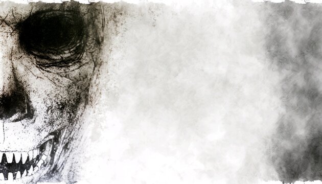 Horror texture white background with space for design Generative AI