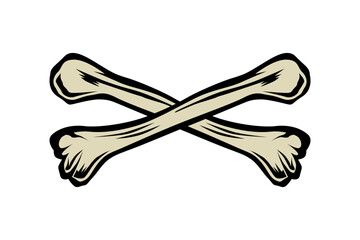 Graphic human bone vector