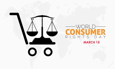 World Consumer Rights Day. globe spread awareness about consumers' rights and needs concept celebration on March 15.