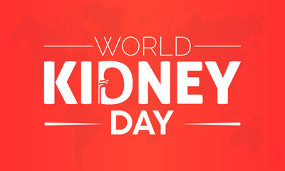 World Kidney Day. Health awareness campaign on the importance of the kidneys observed on March 09