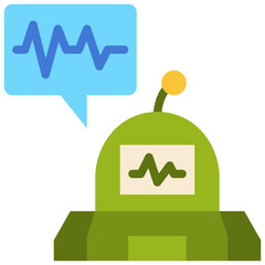 voicebot flat icon