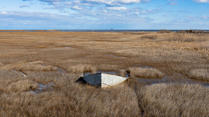 Abandoned Boat - Salt Flats, Slaughter Beach, DE