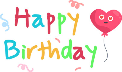 Happy Birthday Illustration