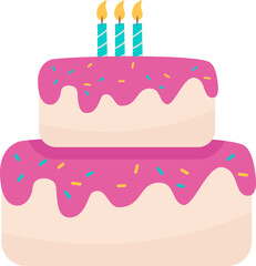 Birthday Cake Illustration