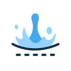 water proof material concept illustration flat design vector icon