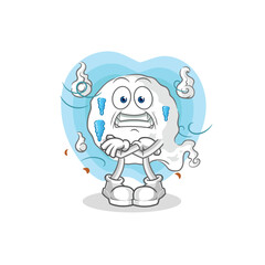 ghost cold illustration. character vector