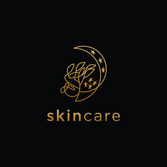 Skin care logo design template