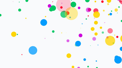 Rainbow abstract background. The texture of chaotic dots, particles, circles, stars, cosmic bodies. Random pattern. Poster for technology, medicine, presentations, business.