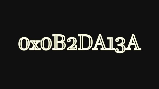 Count Number 2 (hexa decimal random) with Alpha Channel