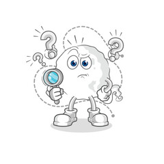 Obraz premium ghost searching illustration. character vector