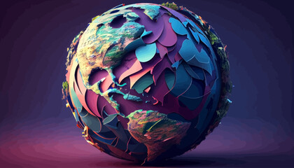 Abstract Globe background illustration vector design artwork.earth globe art abstraction