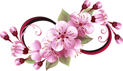 Infinity with Sakura Blossom