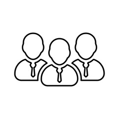 Client, clientele line icon. Outline vector.