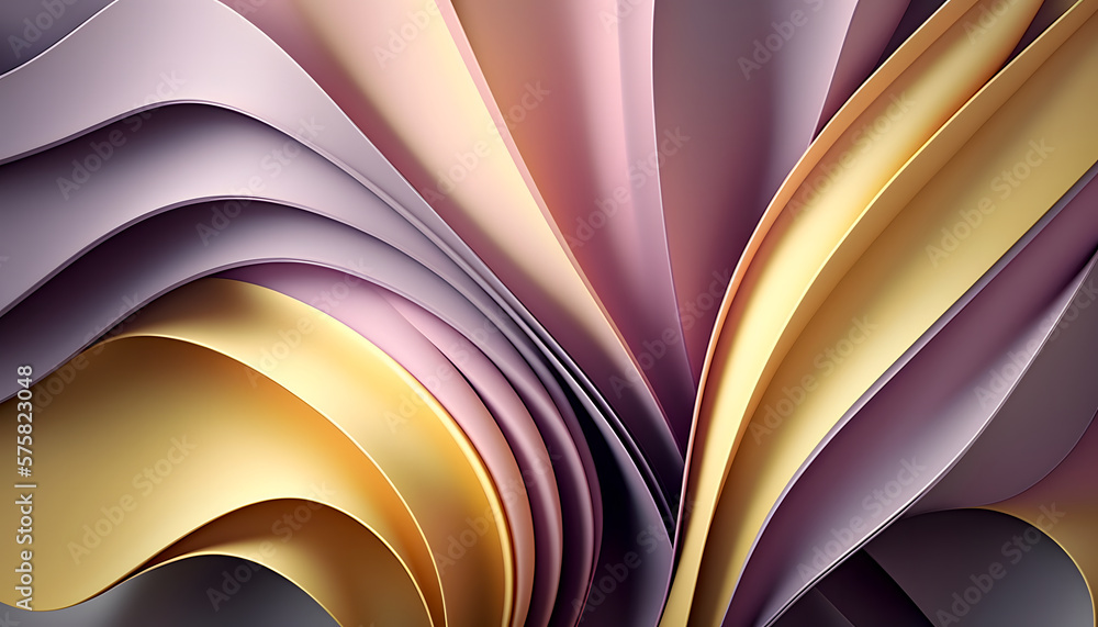 Aufkleber smooth abstract background with pleats in pastel tones. delicate folds and subtle hues create a calm
