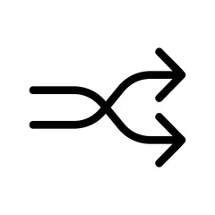 shuffle icon or logo isolated sign symbol vector illustration - high quality black style vector icons
