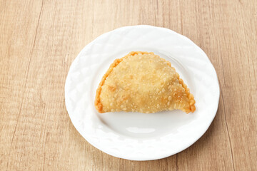 Jalangkote, Indonesian traditional snack filled with egg, carrot, potato, rice noodles. 
