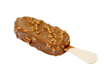 Chocolate popsicle isolated