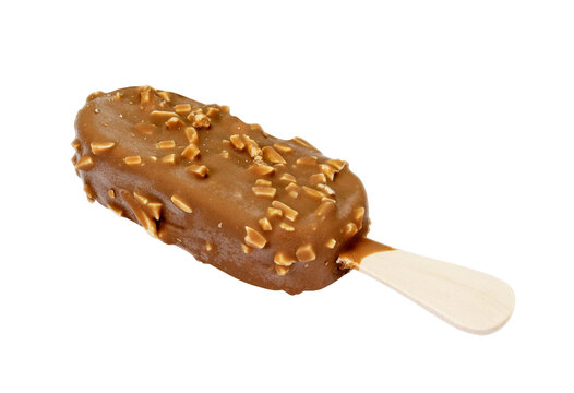 Chocolate popsicle isolated