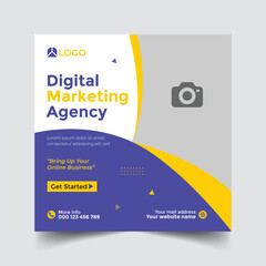 Modern social media post template