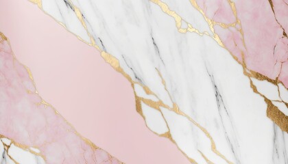 Pink Perfection: A Soft and Delicate Marble with Golden Accents, AI Generative