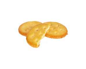 crackers isolated on white background