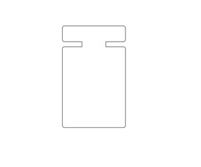 emptly outline perfume bottle vector icon