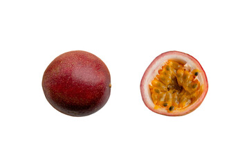 Passion fruit isolated on transparent background