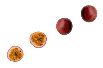 Passion fruit isolated on transparent background