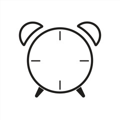 Alarm clock icon sign and symbol for apps and websites with transparent background PNG