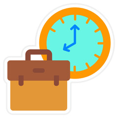 Briefcase Sticker Icon