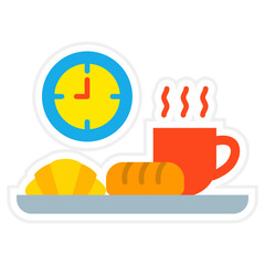 Breakfast Sticker Icon