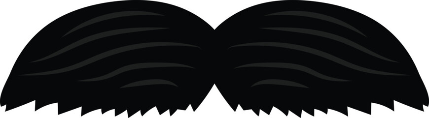 Moustache icon vector image or clip art
