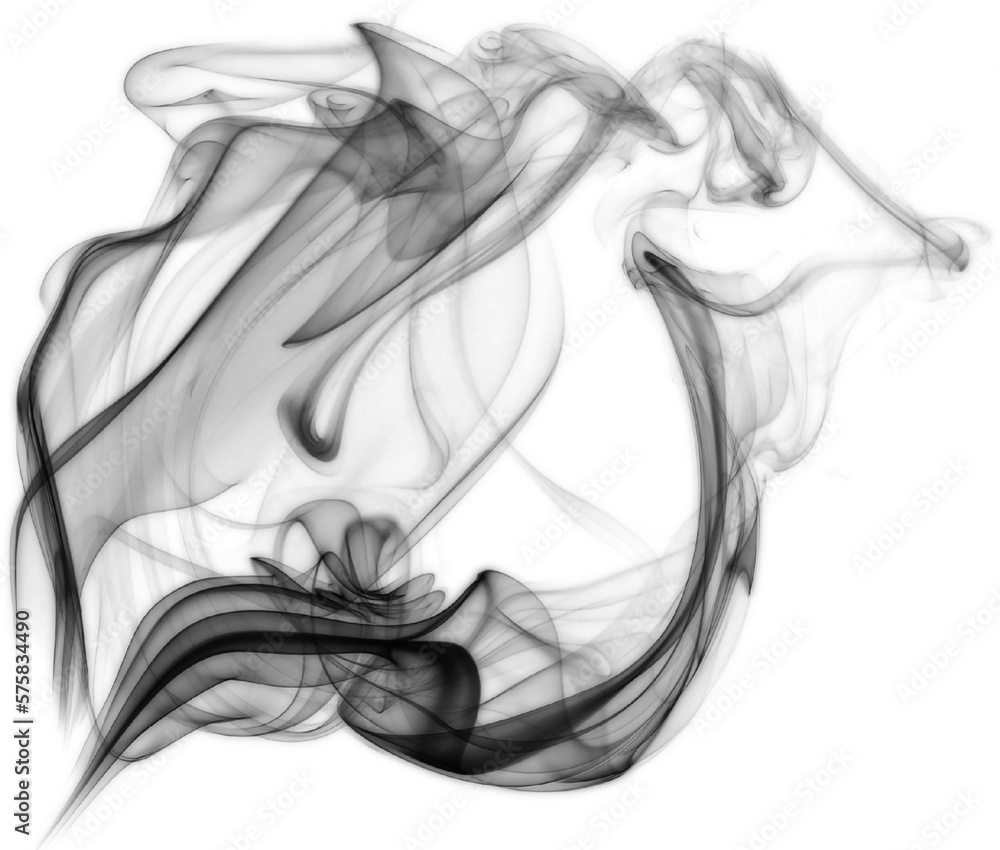 Wall mural vintage black cigarette fine smoke effect