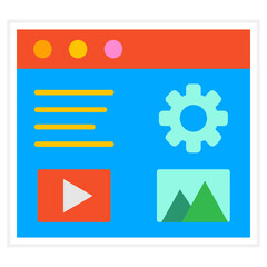 Content Management Sticker Icon